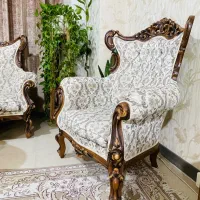 مبل سلطنتی استیل چوب راش|مبلمان خانگی و میز عسلی|رشت, گلسار|دیوار