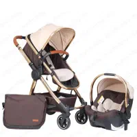 ست کامل کالسکه و کریر و ساک کریر ببکو مدل دیاموند