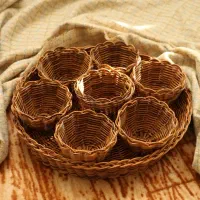 انواع سبد دستباف|صنایع دستی و سایر لوازم تزئینی|اردکان, |دیوار