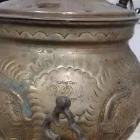 سماور برنجی زغالی