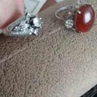 دوعدد انگشتر نقره زنانه|جواهرات|اسلام‌شهر, شهرک توحید|دیوار