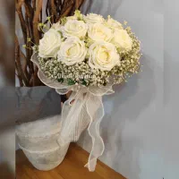 گل عروس سایز متوسط با گل مصنوعی|گل مصنوعی|مشهد, شهید مطهری|دیوار