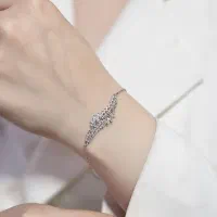 دستبند ظریف نقره کادوی تولد you مخاطب خاص۷۶۳۳۰