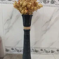 گلدان طلایی و سفالی