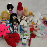 ۲۰ تا عروسک همه باهم قیمت مناسب