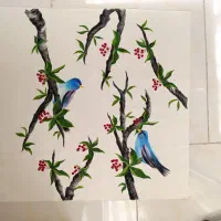 دوتا پنل نقاشی شده با دست|تابلو، نقاشی، عکس|پردیس, فاز ۵|دیوار