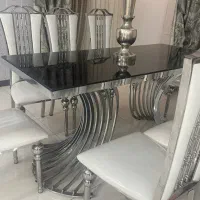 میز صندلی فلزی ابکاری نونو لوازم اتاق عقدو پذیرایی|میز و صندلی غذاخوری|کرج, نوروزآباد|دیوار