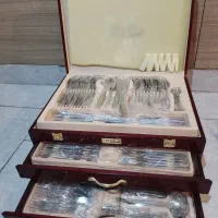 سرویس قاشق چنگال 124 پارچه ناب استیل پالرمو|ظروف سرو و پذیرایی|تهران, شهرک غرب|دیوار