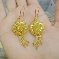 گوشواره نقره بحرینی با روکش آبکاری طلا