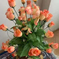گل مصنوعی رز قرمز زیبا و دکوری