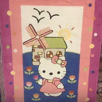 فرش اتاق کودک طرح کیتی