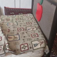 تخت  خواب یک نفری با تشک|تخت و سرویس خواب|فارسان, |دیوار