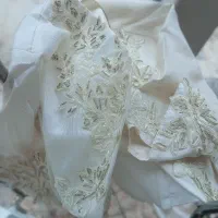 لباس عروس با تور سر و کت|لباس|گلپایگان, |دیوار