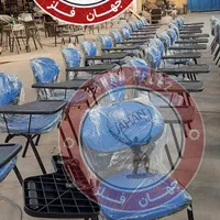 صندلی دانشجویی صدفی/محصلی دسته دار/دانش آموزی(آبی)|صندلی و نیمکت|رباط‌کریم, |دیوار