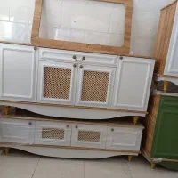 ست میز تلوزیون و آینه و کنسول و جاکفشی حصیری 2025|میز تلویزیون|مرودشت, فاز دوم شهرک فرهنگیان|دیوار