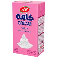 خامه پاکتی یک لیتر شرکت کاله قیمت قدیم