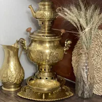 سماور برنجی ۴ لیتری