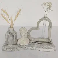 ست دکوری سنگی و شمع تزئینی|صنایع دستی و سایر لوازم تزئینی|مرودشت, علیآباد|دیوار