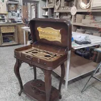 میز بار مدل چمدانی و آیینه کنسول|بوفه، ویترین، کنسول|هشتگرد, کوی بهروز|دیوار