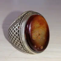 انگشتر مردانه عقیق سلیمانی رکاب نیمه دستساز|جواهرات|ارومیه, |دیوار