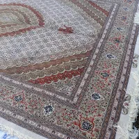 فرش دستبافت ۳/۵در۵مترماهی کرم۴۰رج ۱۸متری جفت۹متری