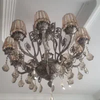 لوستر برنزی|لوستر و چراغ آویز|ری, دولت‌آباد|دیوار