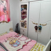 کمد دو در و تخت کودک و نوجوان از برند معتبر ژیک|تخت و سرویس خواب|لاهیجان, کوه بیجار|دیوار