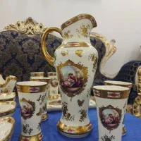 یک سرویس اجیل خوری طلا کوب مارک انیل ۱۶ پارجه