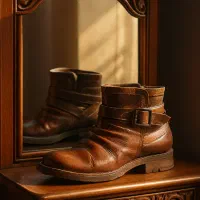 چکمه چرم سایز 37