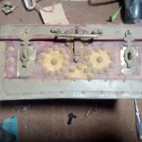 صندوقچه چوبی جای لوازم آرایش عتیقه|کلکسیون اشیاء عتیقه|قم, سراجه (۱۵ خرداد)|دیوار