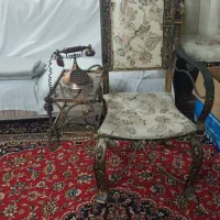 میز تلفن فرفورژه و تلفن سلطنتی لوکس