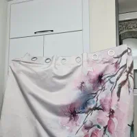 ست پرده و کوسن و آباژور با پایه|پرده، رانر، رومیزی|شاهین‌شهر, مخابرات (شهید بهشتی)|دیوار