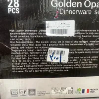 سرویس بشقاب آرکوپال ۲۸ پارچه برند گلدن اپال جهیزیه|ظروف سرو و پذیرایی|اصفهان, کوی ولی عصر|دیوار