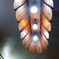 لوستر چوبی یک جفت