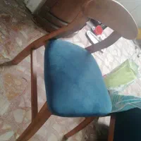 میز با صندلی فقط تک رنگ ابی