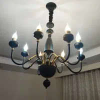 لوستر ۸ شاخه فلزی