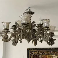 لوستر برنز ۶ شاخه