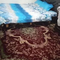 تخت دو نفره بادوشک روتختی