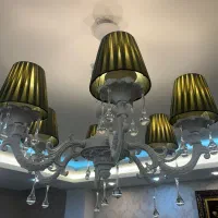 یک لوستر و۲عدد دیوارکوب کاملاسالم تازه خریداری شده|لوستر و چراغ آویز|ابهر, |دیوار