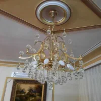 ۳ عدد لوستر کریستال و فلز نو وتمیز|لوستر و چراغ آویز|اراک, |دیوار