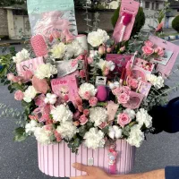 دسته گل طبیعی، باکس ولنتاین، باکس پول، گل و گلدون