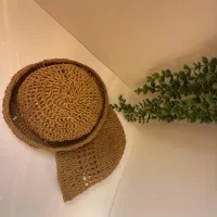 لوستر های رافیا و کلاه رافیا|صنایع دستی و سایر لوازم تزئینی|بوشهر, |دیوار