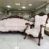 مبل کلاسیک مدل کالسکه بشرط چوب تضمینی مبل میلاد