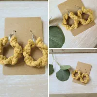 گوشواره های مکرومه با رنگ بندی آماده ارسال|بدلیجات|تهران, نازی‌آباد|دیوار