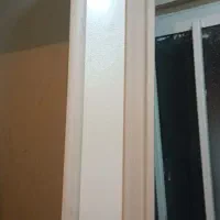 کتیبه پرده کرم رنگ ساده