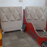 تخت دونفره ویک ونیم نفره ماشینی ویه نفره با تشک|تخت و سرویس خواب|اهواز, پردیس دو|دیوار