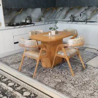 میز ناهار خوری 4نفره تمام راش|میز و صندلی غذاخوری|شهریار, شهرک وائین|دیوار