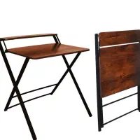 میز تحریر چوبی و فلزی