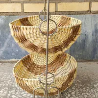 سبد سیب زمینی و پیاز نو و دو آبچکان ظروف و فنجان|آب‌چکان و نظم‌دهنده ظروف|آران و بیدگل, |دیوار