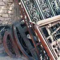 آهن پدر پنجره دست دو درحد|مصالح و تجهیزات ساختمان|بیضا, |دیوار